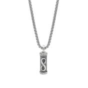 Infinity Bar Name Necklace For Men - Sterling Silver