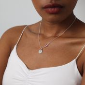 BE STRONG - Sterling Silver Necklace with Swarovski® Crystal