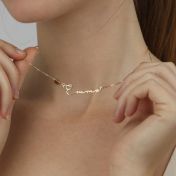 Talisa Italic Name Necklace [18K Gold Plated]