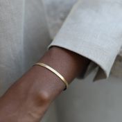 Katherine Herringbone Bracelet [18K Gold Vermeil]