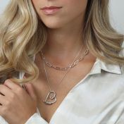 Ties of the Heart Name Necklace Layered Set [Sterling Silver]