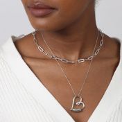 Ties of the Heart Name Necklace Layered Set [Sterling Silver]