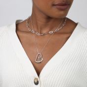 Ties of the Heart Name Necklace Layered Set [Sterling Silver]