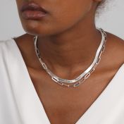 Classic Paperclip Necklace [Sterling Silver]