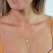 Family Path Name Necklace [18K Gold Plated]