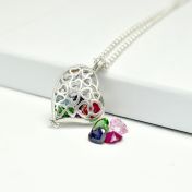 Talisa Hearts Necklace Set [Sterling Silver]