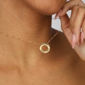 Family Circle Classic Chain Name Necklace [14 Karat Gold]