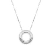 Family Circle Classic Chain Name Necklace [Sterling Silver]