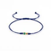 A Mother's Love Birthstone Bracelet - Blue String [18K Gold Vermeil]