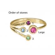 A Mother's Love Ring - Triple Love [Gold Plated]