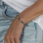 Deep Forest Jasper Beaded Bracelet