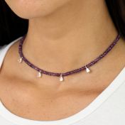 Enchanted Amethyst Necklace with Crystals