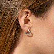 Amour Curve Earrings  [Sterling Silver]