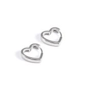 Amour Curve Earrings  [Sterling Silver]