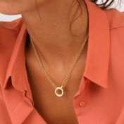 Anna Double Layer Necklace [18K Gold Vermeil] - with Name Charms