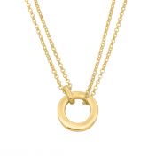 Anna Double Layer Name Necklace [18K Gold Plated] 