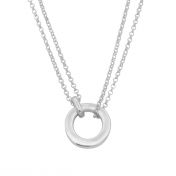 Anna Double Layer Necklace [Sterling Silver] - with Charms