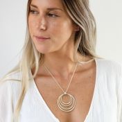 Spheres of Love Name Necklace [Sterling Silver]