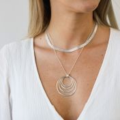 Spheres of Love Name Necklace [Sterling Silver]