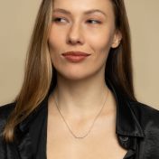 Aurora Pavé Bar Necklace