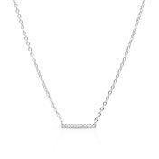 Aurora Pavé Bar Necklace