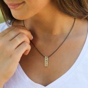 Threads of Life Vertical Bar Necklace [10K Gold]