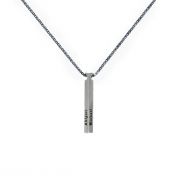 Classic Bar Name Necklace - Sterling Silver 