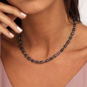 Black Pearl Necklace [18K Gold Plated]