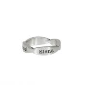 Blossom Name Ring [Sterling Silver]