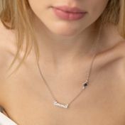 Signatur Namenskette mit Nano Bibel [Sterlingsilber]