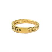 Love Braids Name Ring [18K Gold Plated]