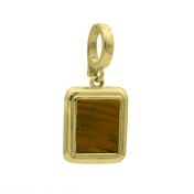 Brown Tiger Eye Charm [18K Gold Plated]