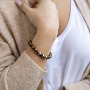 Brown Tiger Eye Elastic Bracelet for Women - Beaded Bracelet Ideas
