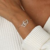 Butterfly Couple Bracelet [18K Gold Plated]