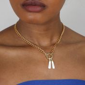 Emma Curb Chain Necklace [18K Gold Plated]