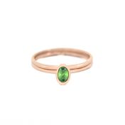 Carina Ring. Oval Vertical [18K Rose Gold Plated]