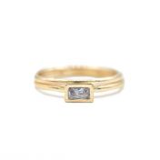 Carina Ring. Baguette Horizontal [18K Gold Plated]