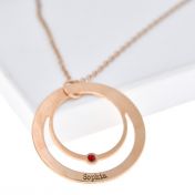 Rays of Love Necklace [Rose Gold Plated]