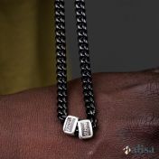 Dark Cuban Link Chain With Names 