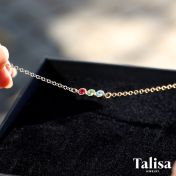 Talisa Sterne Geburtsstein Armband [Sterlingsilber]