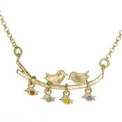 Cherished Family Birthstone Necklace [Gold Plated]