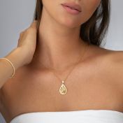 Cherished Spot Map Necklace With 1 Ct Diamond [14 Karat Gold]