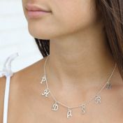 Talisa Initials Necklace [Sterling Silver]