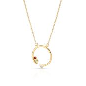 Mother's Heart Diamond Necklace with Birthstones [18K Gold Plated]