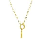 Emma Paperclip Necklace [18K Gold Plated]