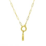 Vertical Bar Name Charm [18K Gold Plated]