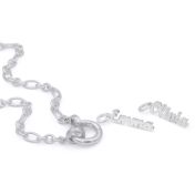 Eternity Circle Link Chain Necklace [Sterling Silver] - with Name Charms