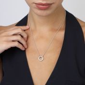 Eternity Circle Classic Chain Necklace [Sterling Silver]