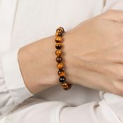 Brown Tiger Eye Women Bracelet - adjustable bracelet
