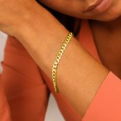 Classic Curb Chain Bracelet [18K Gold Plated]